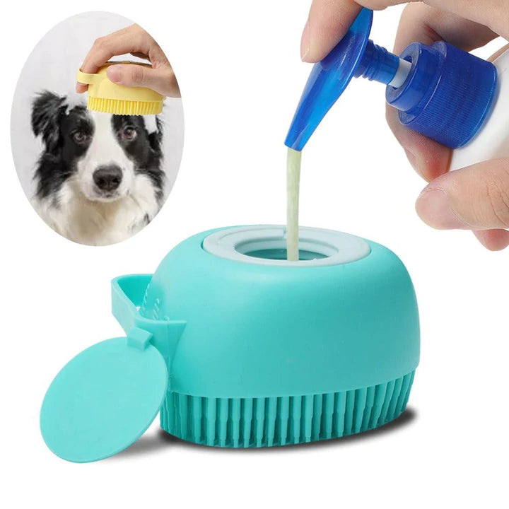 Escova de Banho Massageadora Pet