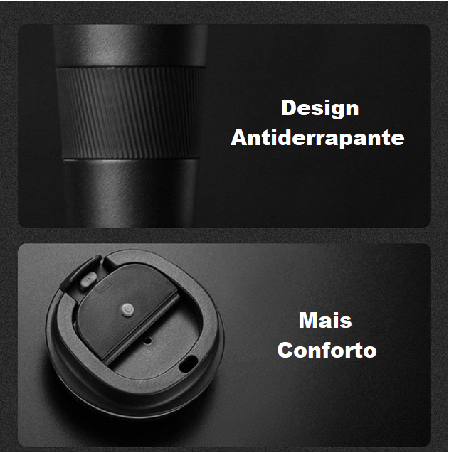 Caneca Térmica Portátil Inoxidável - Original